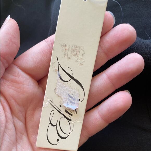 Eliza J Tuxedo Wrap Surplice V-Neck Scuba Crepe Tie Waist Long Sleeve Dress - Picture 9 of 10